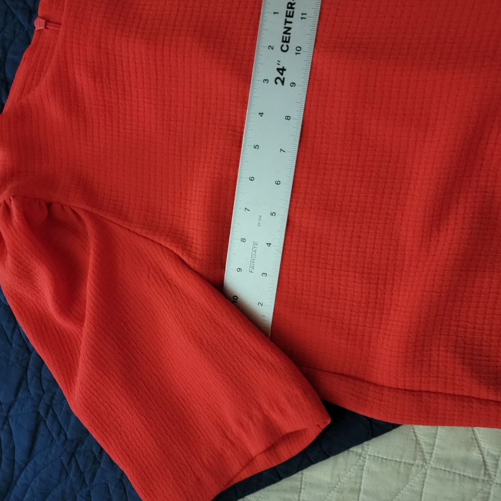 Bright red short sleeve dress shirt sz 12